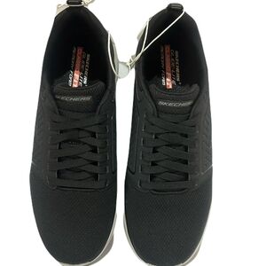 Skechers Glide-Lite Men's Classic Shoes Fit With Memory Foam (Black, Medium 9)